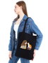 PaulDavis Bolso Tote 1519 de Algodón Negro 35 x 40 x 8 cm